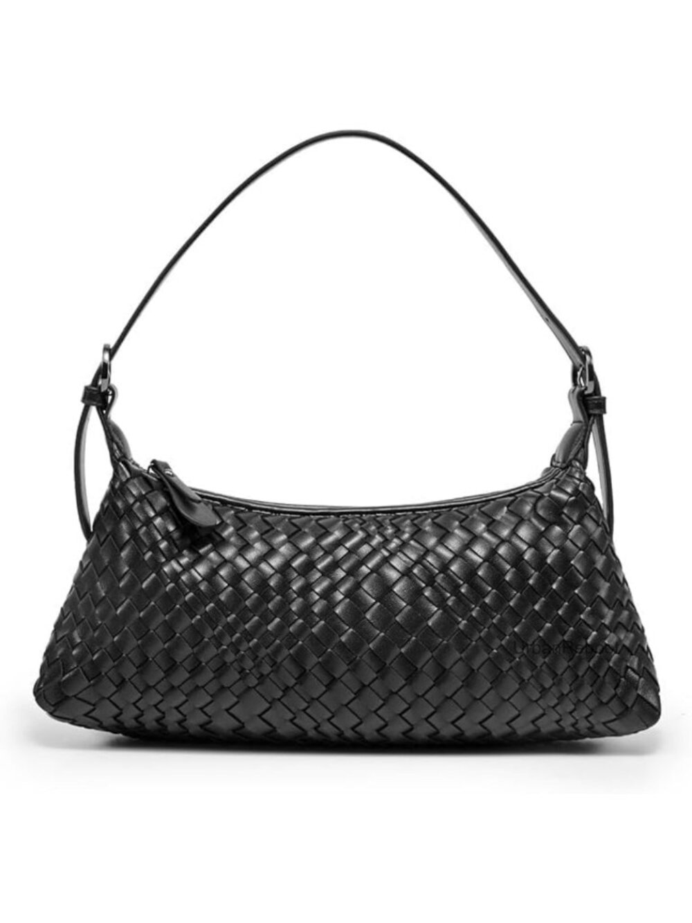 Woven Faux Leather Crossbody Bag Small Hobo Tote Mini Purse 5-in-1